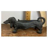 Cast iron dachshund boot scraper