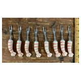 Set of 8 shrimp forks