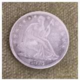 1876 Seated Liberty half dollar