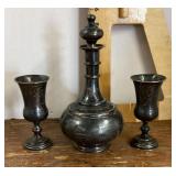 Decanter and goblets