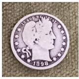 1898 Barber quarter