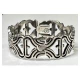 Heavy Taxco Mexico sterling silver bracelet