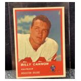 Billy Cannon 1963 Fleer football card