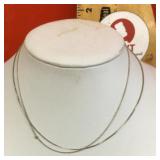 Two 16" sterling silver necklaces