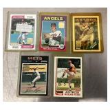 5 Nolan Ryan baseball cards