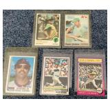 5 Reggie Jackson baseball cards