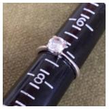 Sterling silver topaz ring