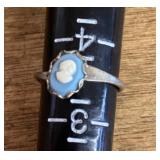 Adjustable gold filled Wedgwood cameo ring