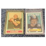 2 Terry Bradshaw football cards