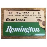 Rewmington 16 gauge ammo --full box
