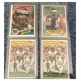 4 Walter Payton football cards