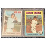 2 Carl Yastrzemski baseball cards