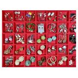 49 pair costume jewelry earrings