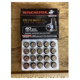 Winchester 40 S&W Defender ammo