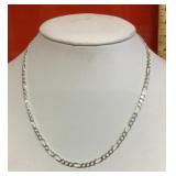 18" sterling silver link necklace
