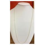 32" sterling silver rope chain