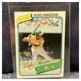 Rickey Henderson 1980 Topps baseball card