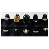 10 costume jewelry rings