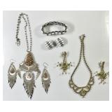 3 necklace, earrings, bracelet sets