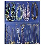 Costume jewelry necklaces
