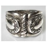 Sterling silver marcasite ring