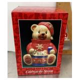 Christmas Bear cookie jar