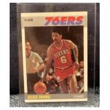 Julius Erving 1987 Fleer basketball card