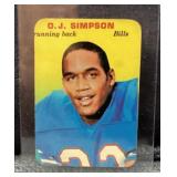 O.J. Simpson 1970 Topps Glossy Rookie card
