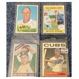 4 vintage baseball cards