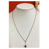 22" sterling silver necklace