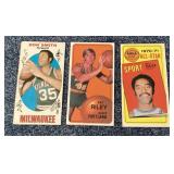 3 vintage basketball cards