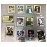 12 vintage sports cards