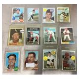 12 vintage baseball cards