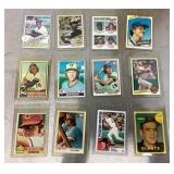 12  vintage baseball cards