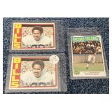 3 O.J. Simpson football cards