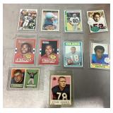 10 vintage football cards
