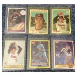 6 Nolan Ryan baseball cards