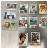 11 vintage football cards