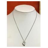 Sterling silver necklace and pendant