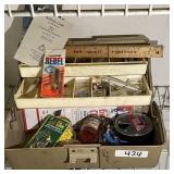 Small tackle box with contents