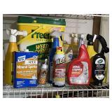 Group of lawn and garden chemicals,
