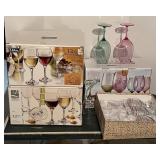 Group of wine glasses