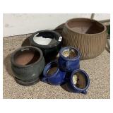 Group of ceramic planters