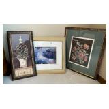 3 framed prints