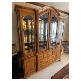 2-piece Thomasville lighted china cabinet