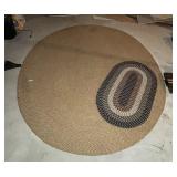 2 braided oval rugs --9