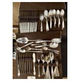 Rogers silverplate flatware set