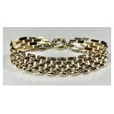 14k gold link bracelet