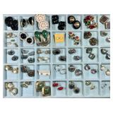 39 pair costume jewelry clip on earrings