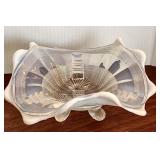 Opalescent footed bowl